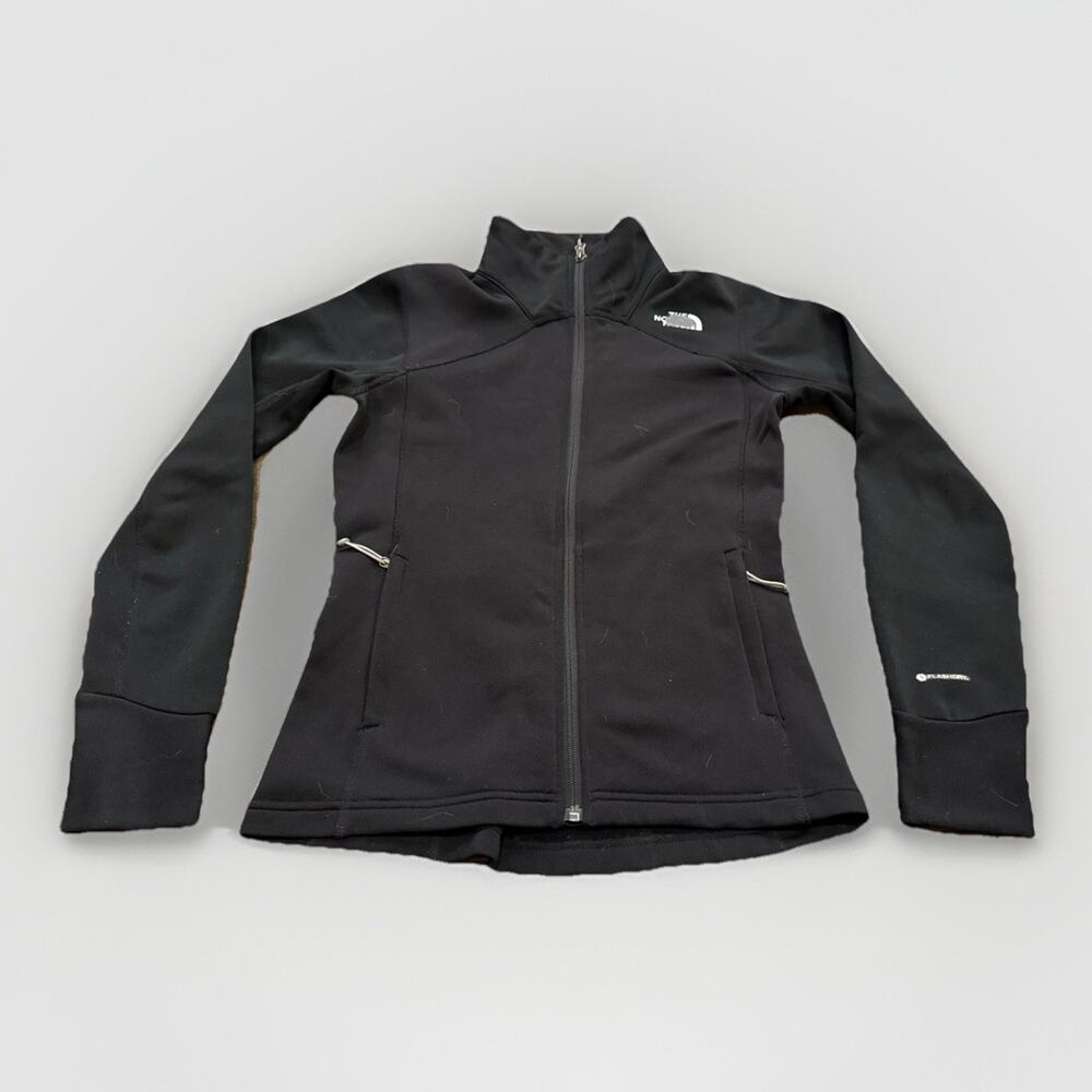 The North Face Womens Black FlashDry Fleece Full Zip Jacket Size XS